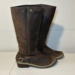 SOREL Slimboot Tall riding Equestrian boot Brown Leather Women’s Size 7.5